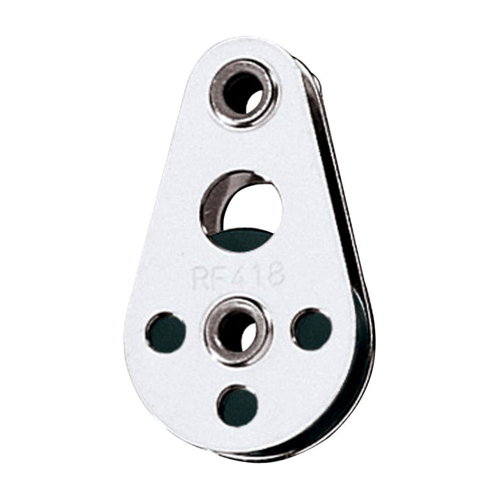 Ronstan Wire Block - Tubular Rivet Head w/Nylatron Sheave - 25mm (1") Sheave Diameter [RF418] - Houseboatparts.com