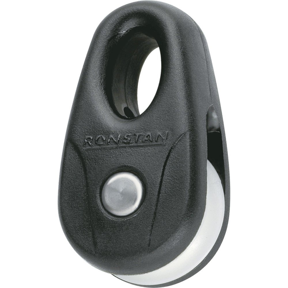 Ronstan Kite Block - Black w/White Sheave (Pair) [RF13101-2] - Houseboatparts.com