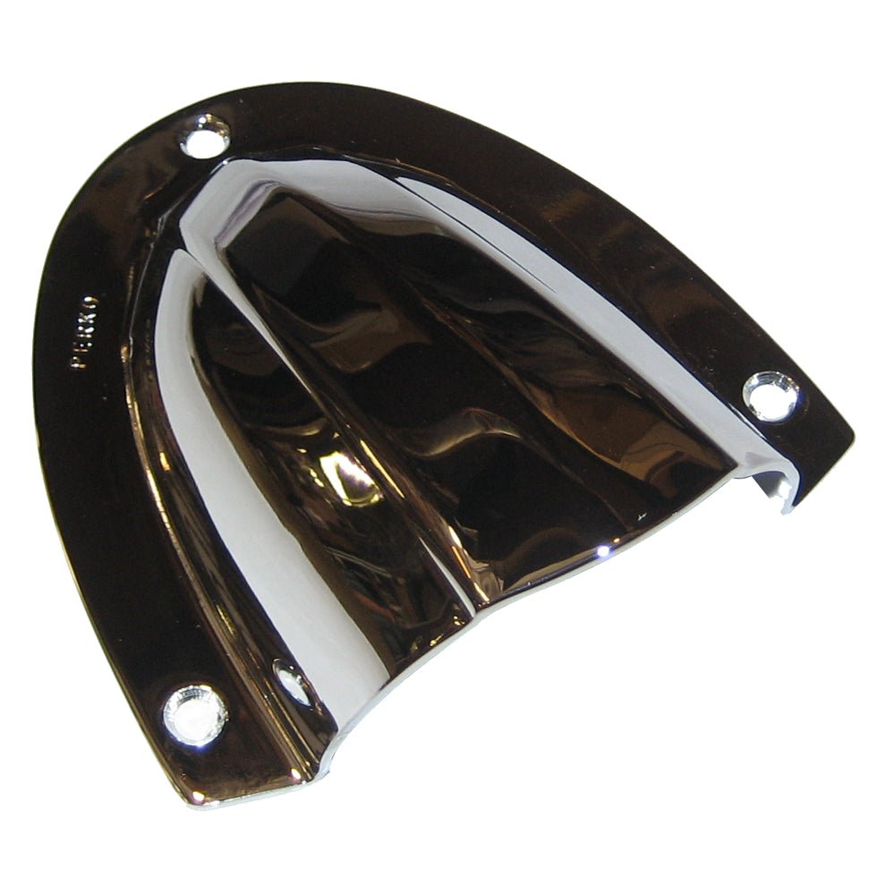 Perko Clam Shell Ventilator - Chrome Plated Brass - 4" x 3-3/4" [0339DP0CHR] - Houseboatparts.com