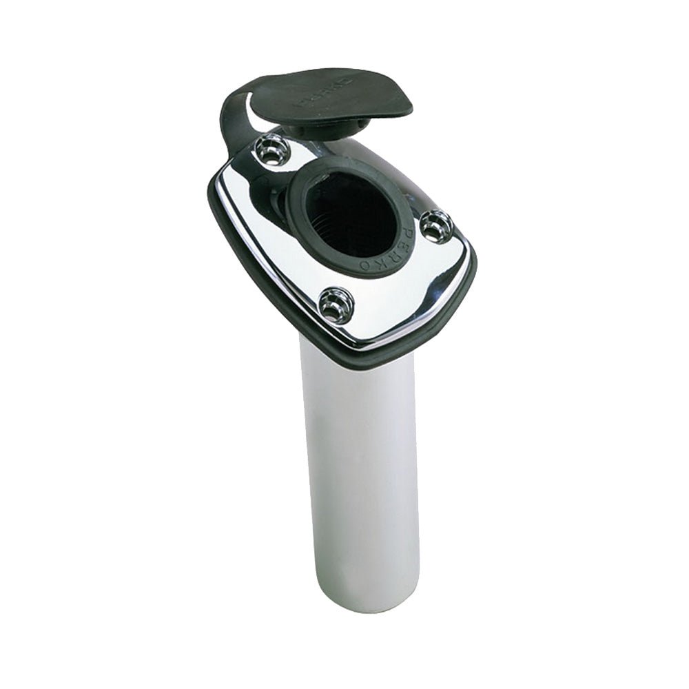 Perko Fishing Rod Holder - 65 Angled Flush Mount - Chrome Plated Zinc [1205DP0CHR] - Houseboatparts.com