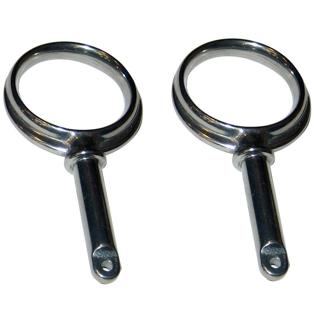 Perko Round Type Rowlock Horns - Plain Zinc [1267DP0ZNC] - Houseboatparts.com