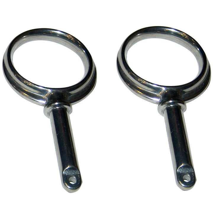 Perko Round Type Rowlock Horns - Plain Zinc [1267DP0ZNC] - Houseboatparts.com