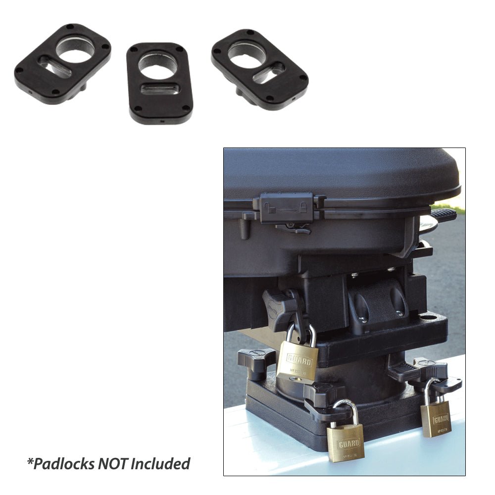 Scotty 3134 Downrigger Security System 3-Piece Locking Plates w/o Padlocks [3134] - Houseboatparts.com