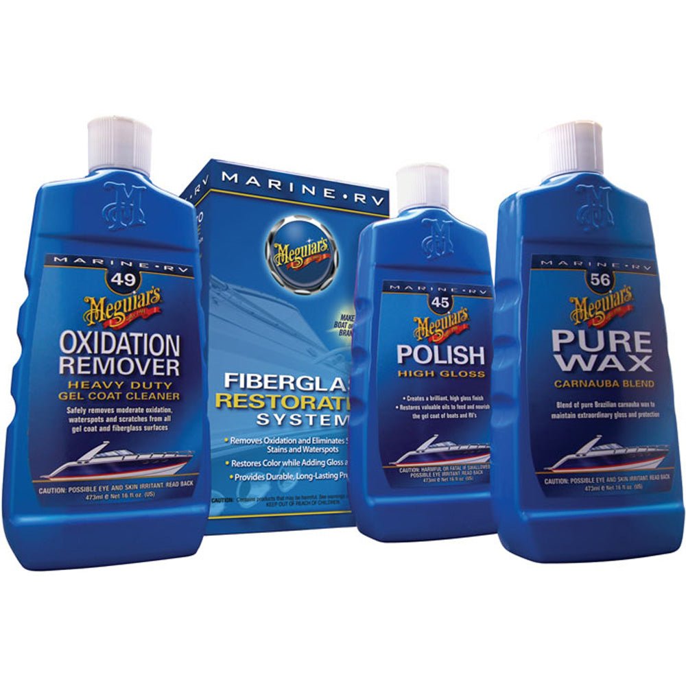 Meguiar's MG Fiberglass Oxidation Removal Kit [M4965] - Houseboatparts.com