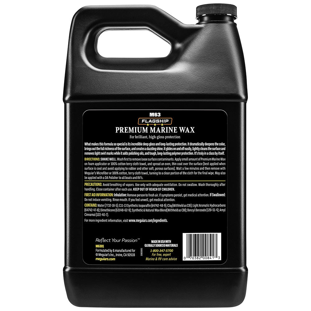 Meguiar's Flagship Premium Marine Wax - 1 Gallon [M6301] - Houseboatparts.com