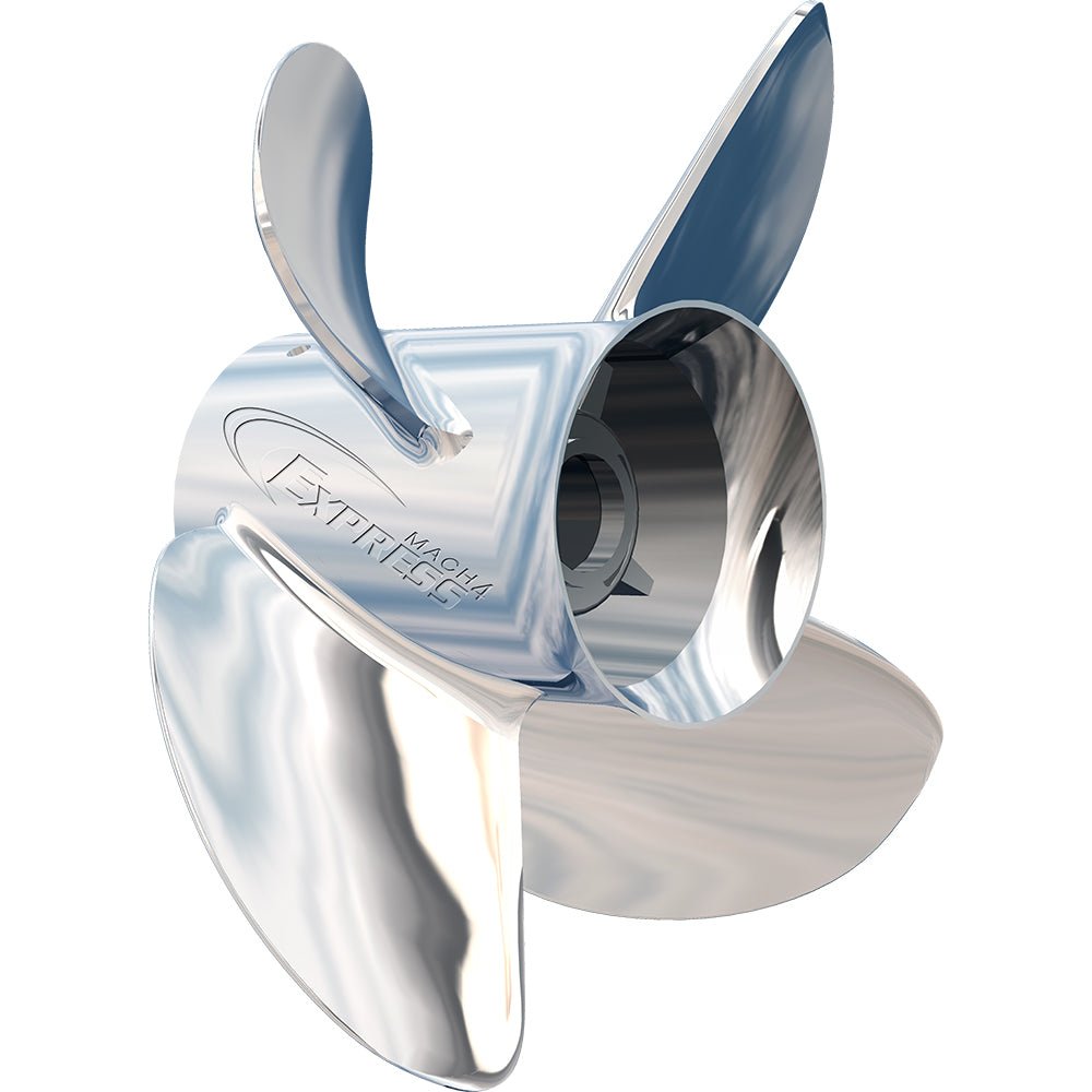 Turning Point Express Mach4 - Right Hand - Stainless Steel Propeller - EX-1421-4 - 4-Blade - 14" x 21 Pitch [31502131] - Houseboatparts.com