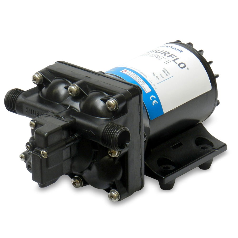 Shurflo by Pentair AQUA KING II Standard Fresh Water Pump - 12 VDC, 3.0 GPM [4138-111-E65] - Houseboatparts.com