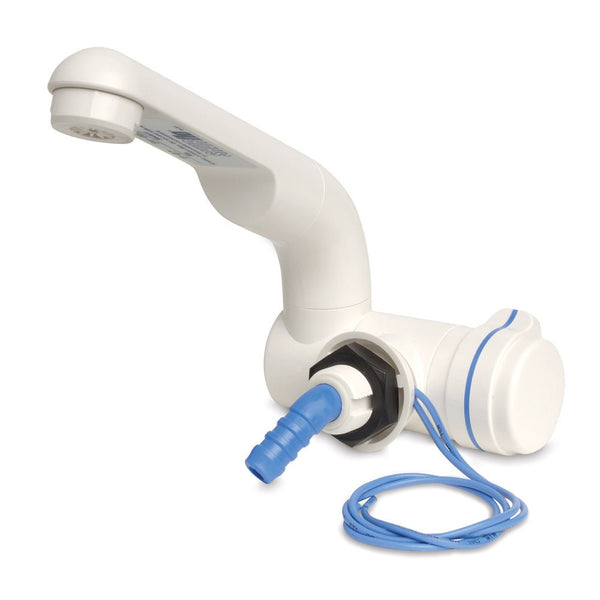 Shurflo by Pentair Electric Water Faucet w/Switch - White [94-009-10] - Houseboatparts.com