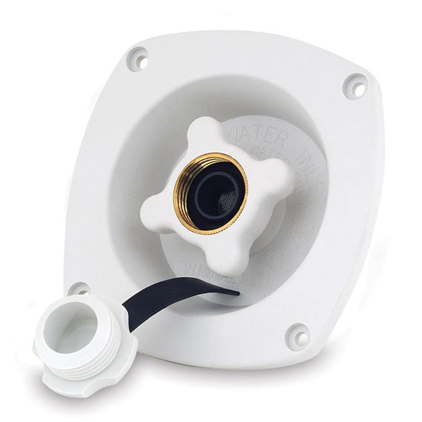 Shurflo by Pentair Pressure Reducing City Water Entry - Wall Mount - Gel White [183-029-18] - Houseboatparts.com
