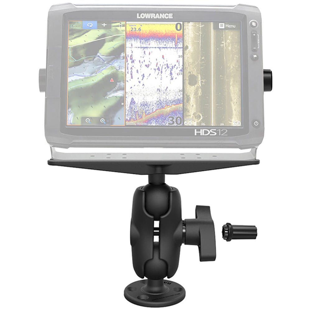 RAM Mount Heavy Duty Marine Electronics Mount w/Combination Pin-Lock Security Kit Short Arm [RAM-SG-D-111U-C] - Houseboatparts.com