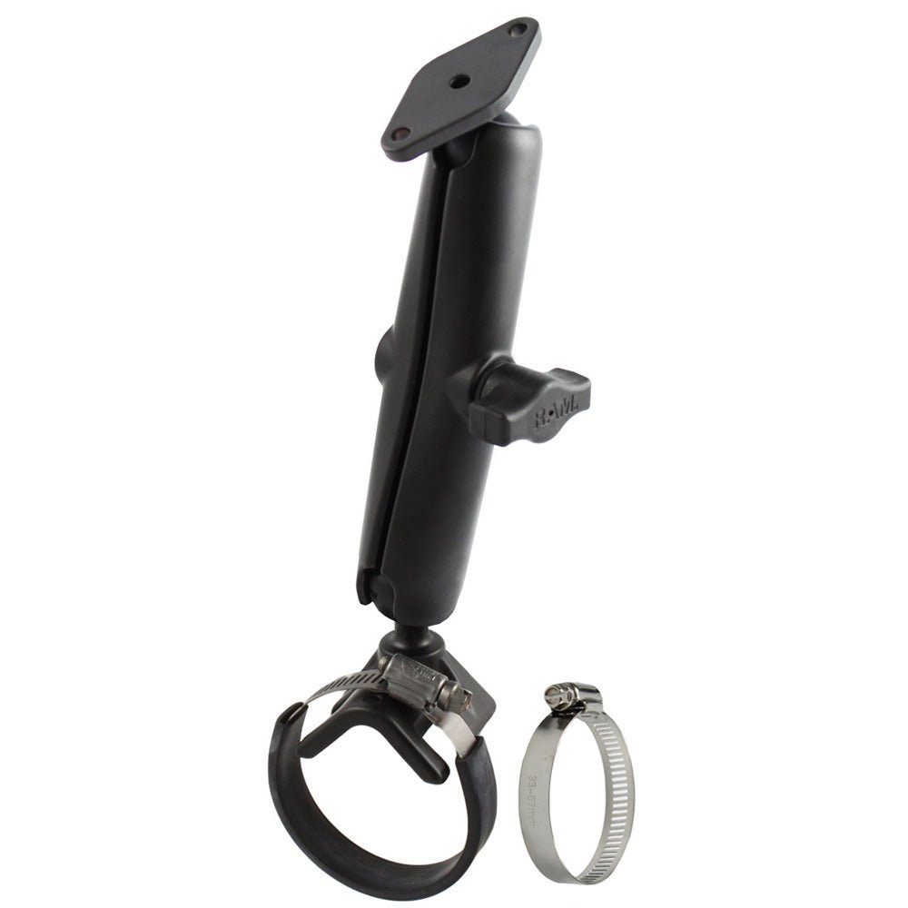RAM Mount Strap Mount w/Long Arm & Diamond Base [RAM-B-108-C-238] - Houseboatparts.com