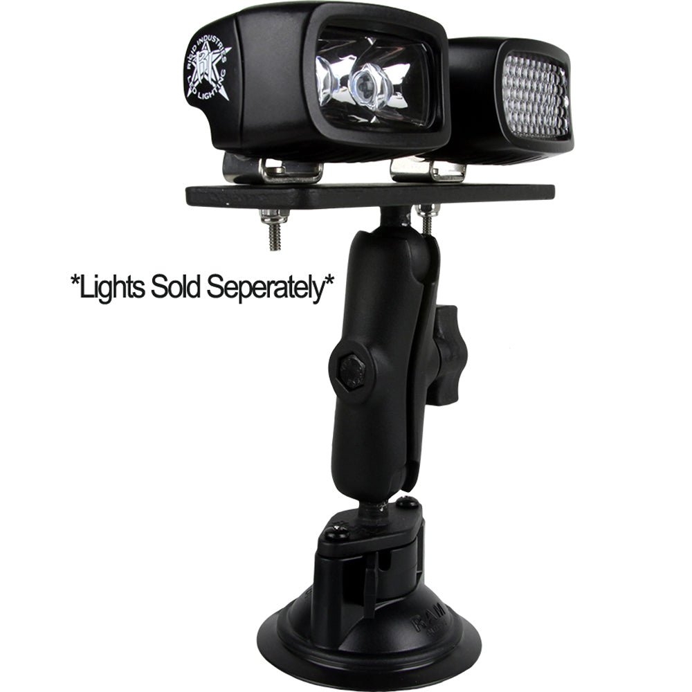 RIGID Industries RAM Suction 3.7" Arm - 6.25" x 2" Plate [40063] - Houseboatparts.com