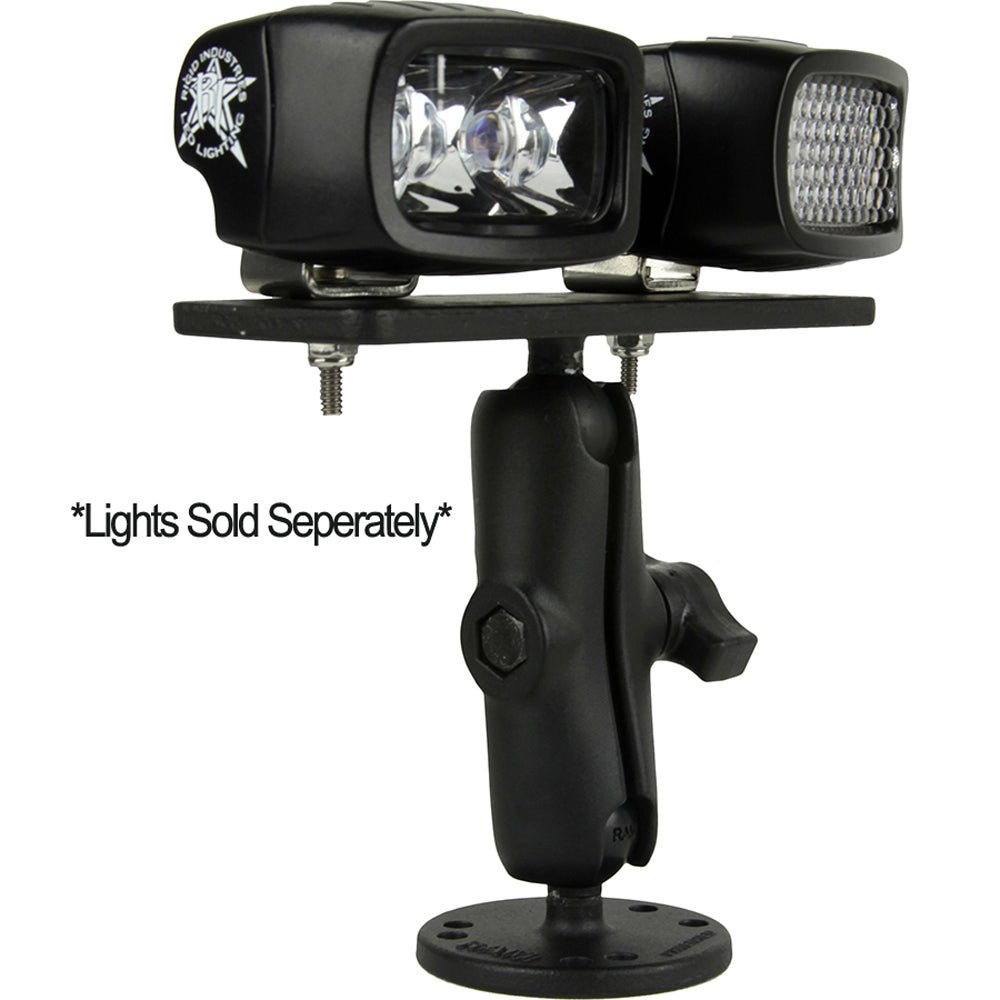 RIGID Industries RAM Bolt Down 3.7" Arm - 6.25" x 2" Plate [40075] - Houseboatparts.com