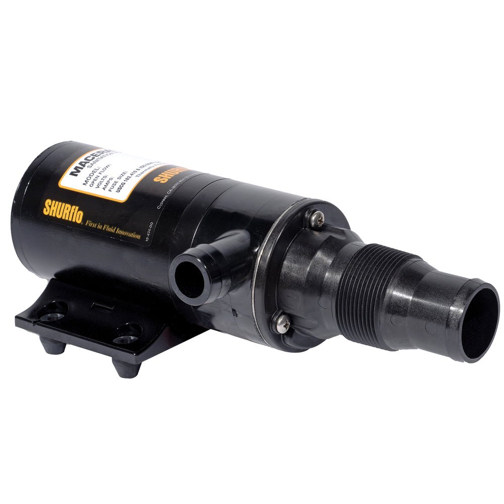 Shurflo by Pentair Self-Priming Dual Blade Macerator Pump - 24VDC, 13GPM [3200-011] - Houseboatparts.com