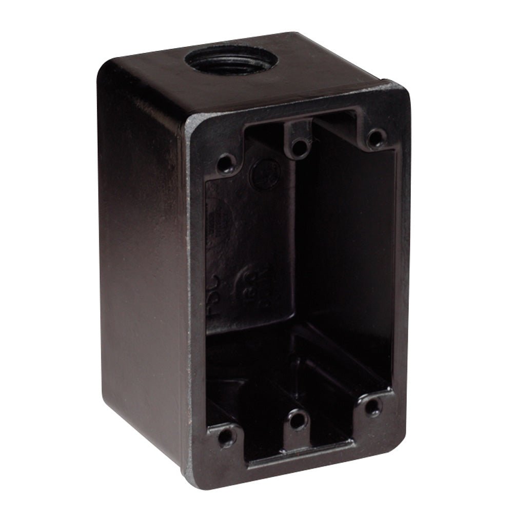 Marinco FS Box Black f/15A, 20A, 30A Receptacles [6080] - Houseboatparts.com