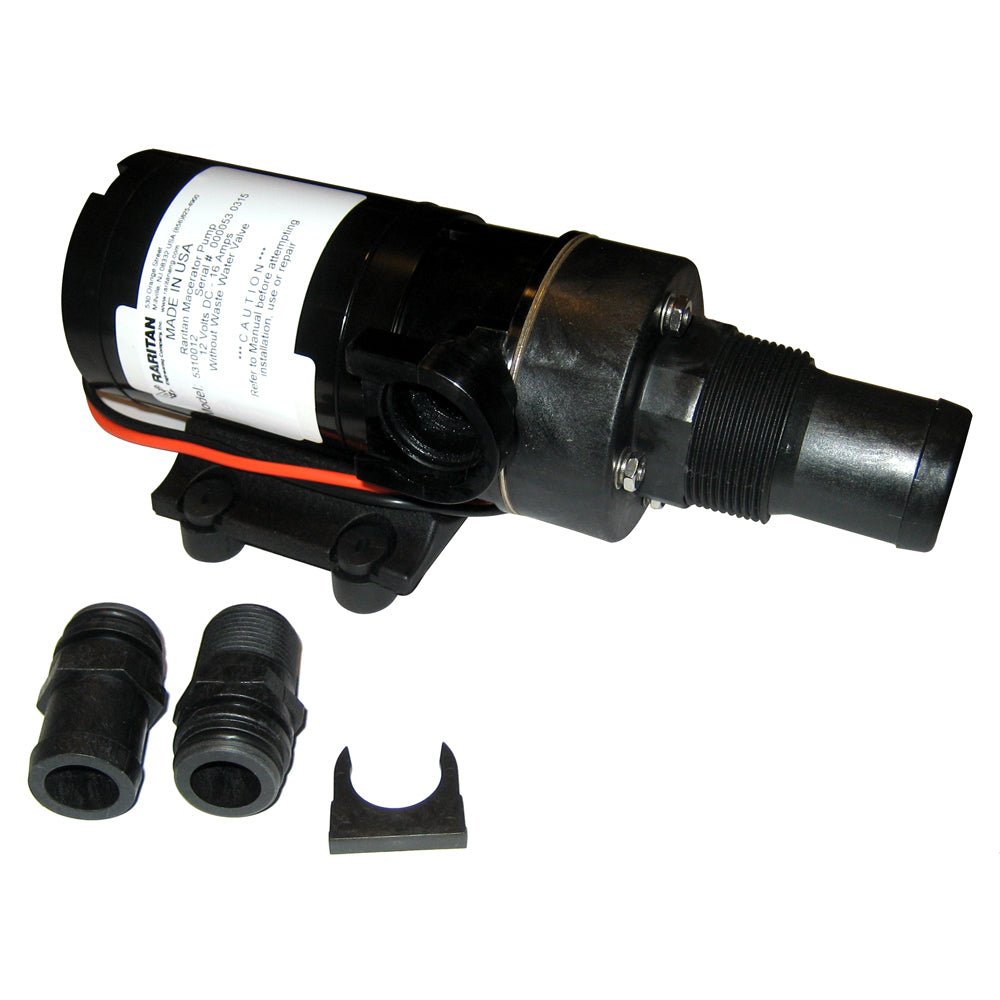 Raritan Macerator Pump - 12v w/Barb Adapter [5310012] - Houseboatparts.com