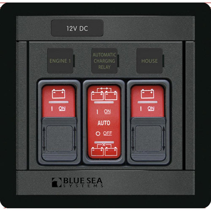 Blue Sea 1147 Remote Control Panel w/(2)2145 & (1)2146 Remote Control Contura Switch [1147] - Houseboatparts.com