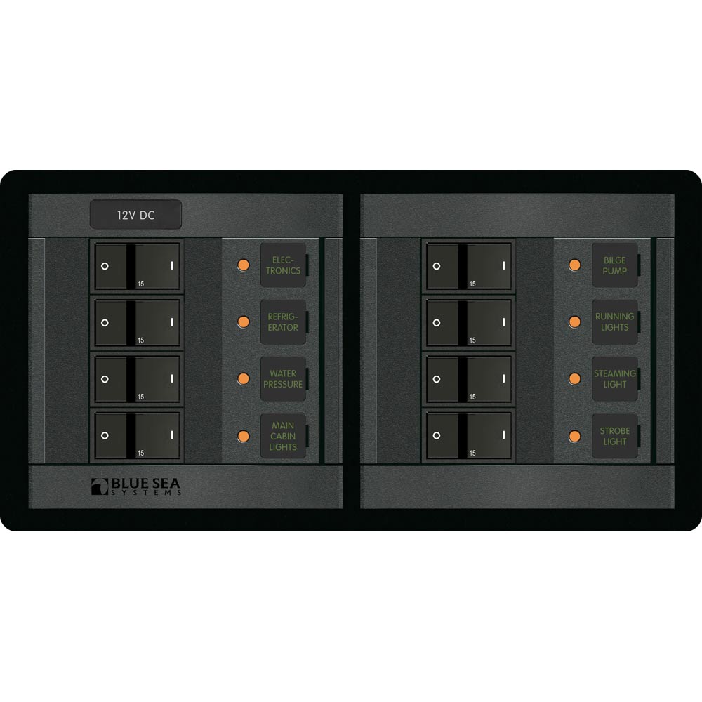 Blue Sea 1225 12V DC 8 Position - Horizontal [1225] - Houseboatparts.com