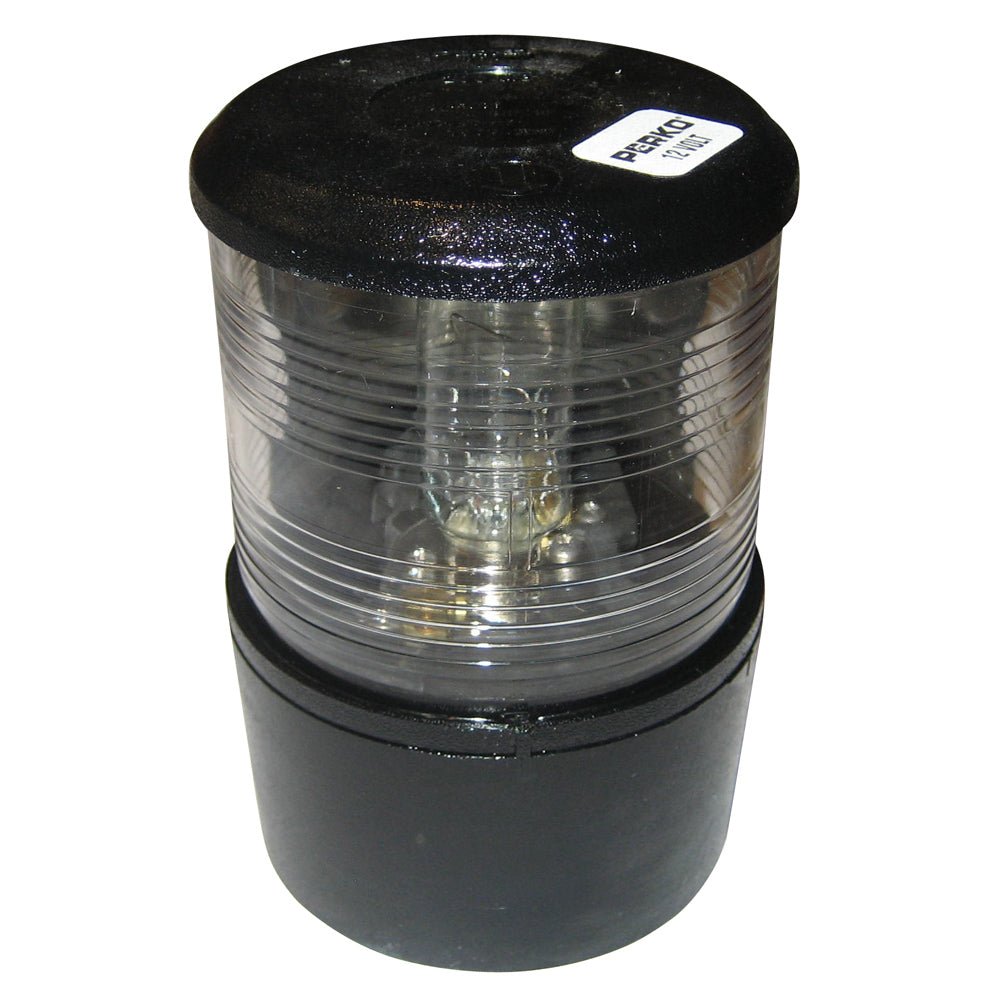 Perko Masthead Light f/Sail or Power Less Than 20M - 12VDC - Black Base Mount/White Light [0200MB0DP1] - Houseboatparts.com