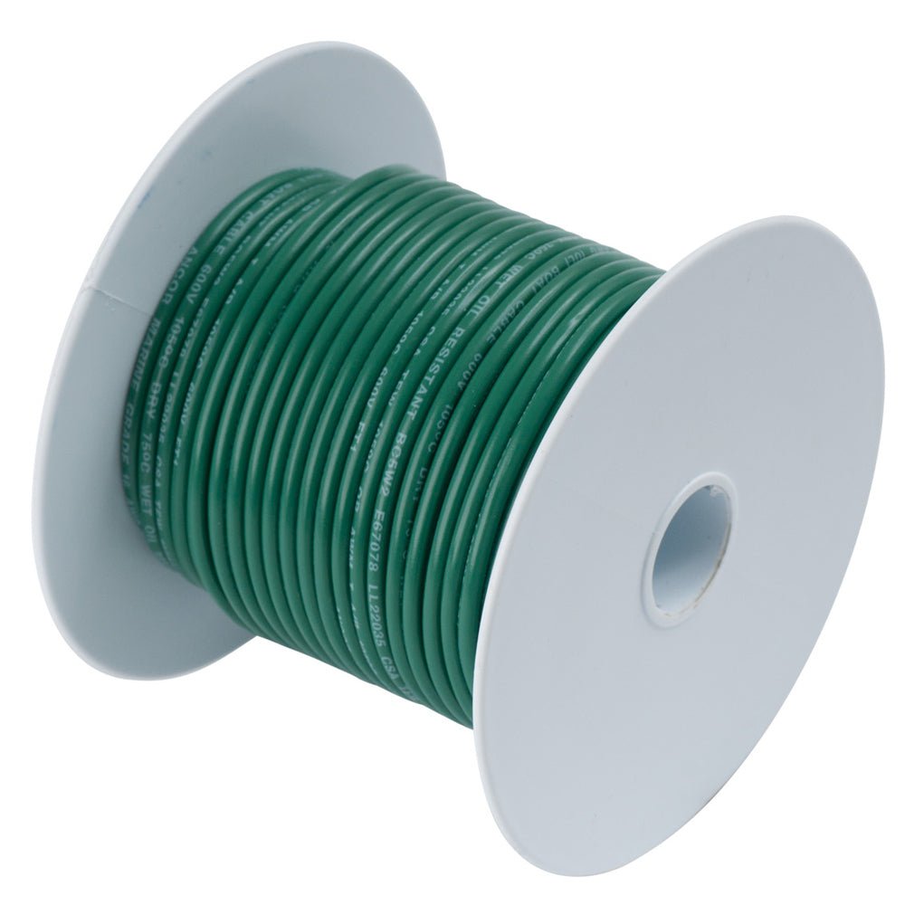 Ancor Green 14AWG Tinned Copper Wire - 100' [104310] - Houseboatparts.com