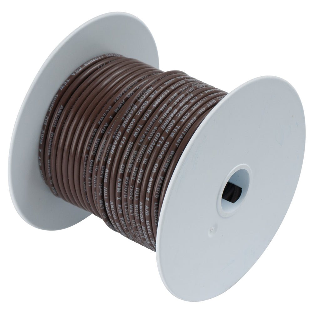 Ancor Brown 14AWG Tinned Copper Wire - 100' [104210] - Houseboatparts.com