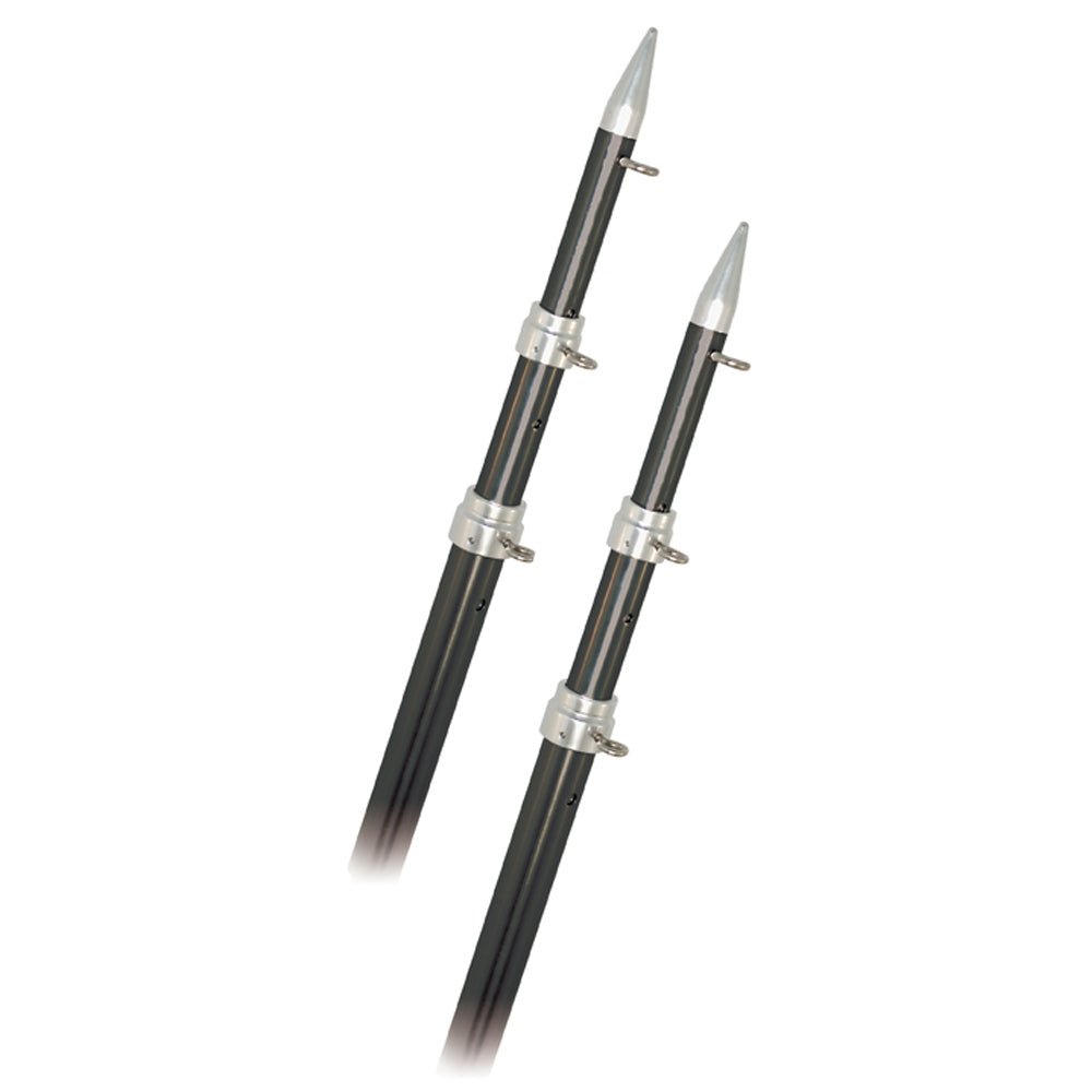 Rupp 15' Telescopic Carbon Fiber Outrigger Poles 1.5" - Silver [A0-1500-CFT] - Houseboatparts.com