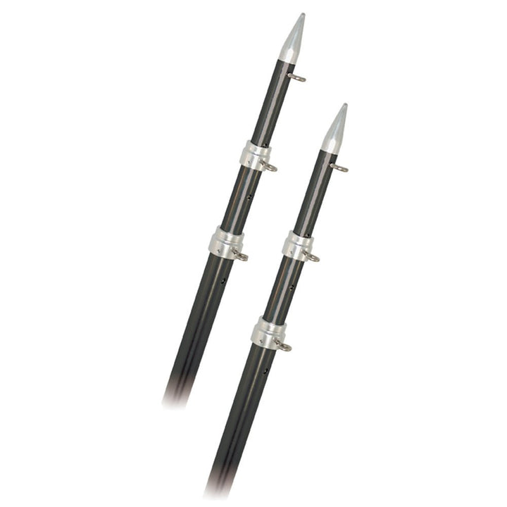 Rupp 15' Telescopic Carbon Fiber Outrigger Poles 1.5" - Silver [A0-1500-CFT] - Houseboatparts.com