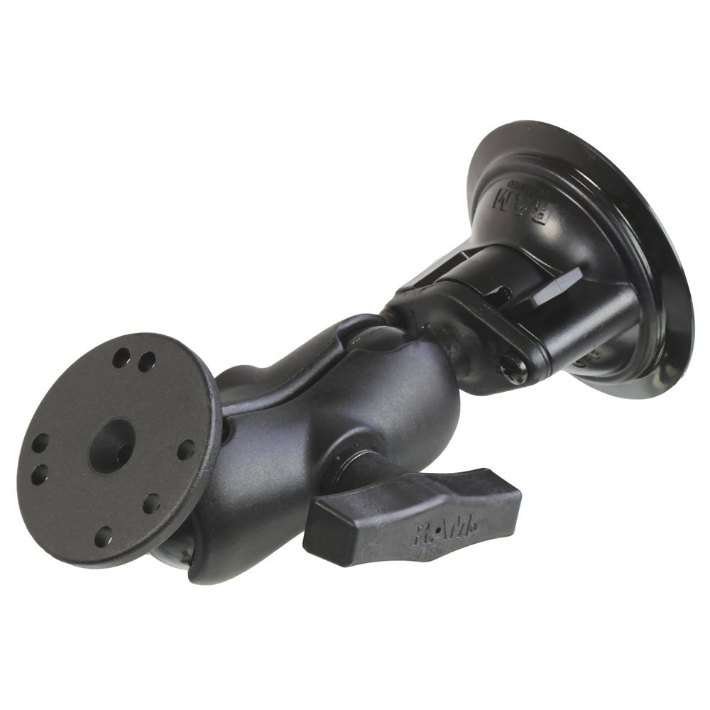RAM Mount Suction Cup Mount w/Short Arm [RAM-166-B-202U] - Houseboatparts.com