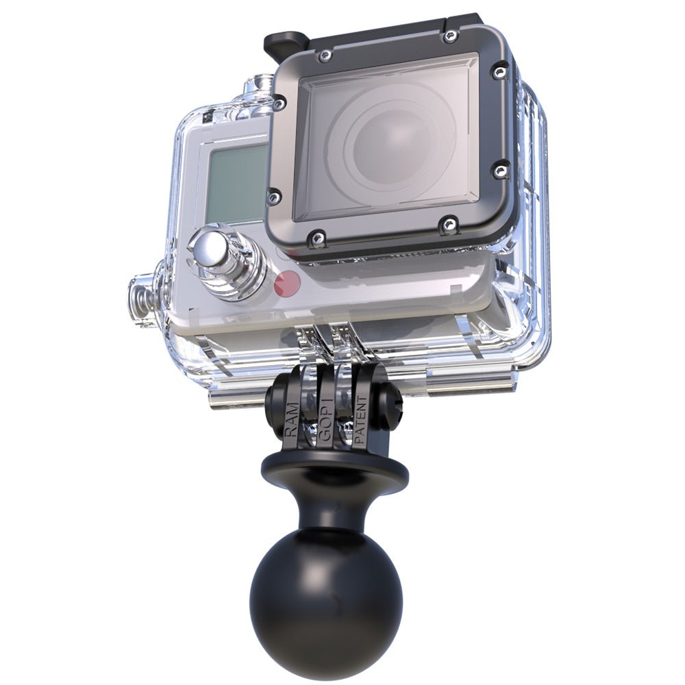 RAM Mount 1" Ball Mount w/Custom GoPro Hero Adapter [RAM-B-138-GOP1U] - Houseboatparts.com