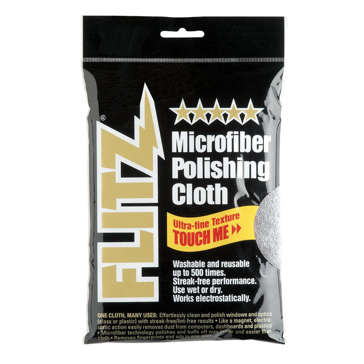 Flitz Microfiber Polishing Cloth - 16" x 16" - Single Bag [MC200] - Houseboatparts.com