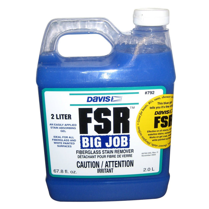 Davis FSR Big Job Fiberglass Stain Remover - 2-Liter [792] - Houseboatparts.com