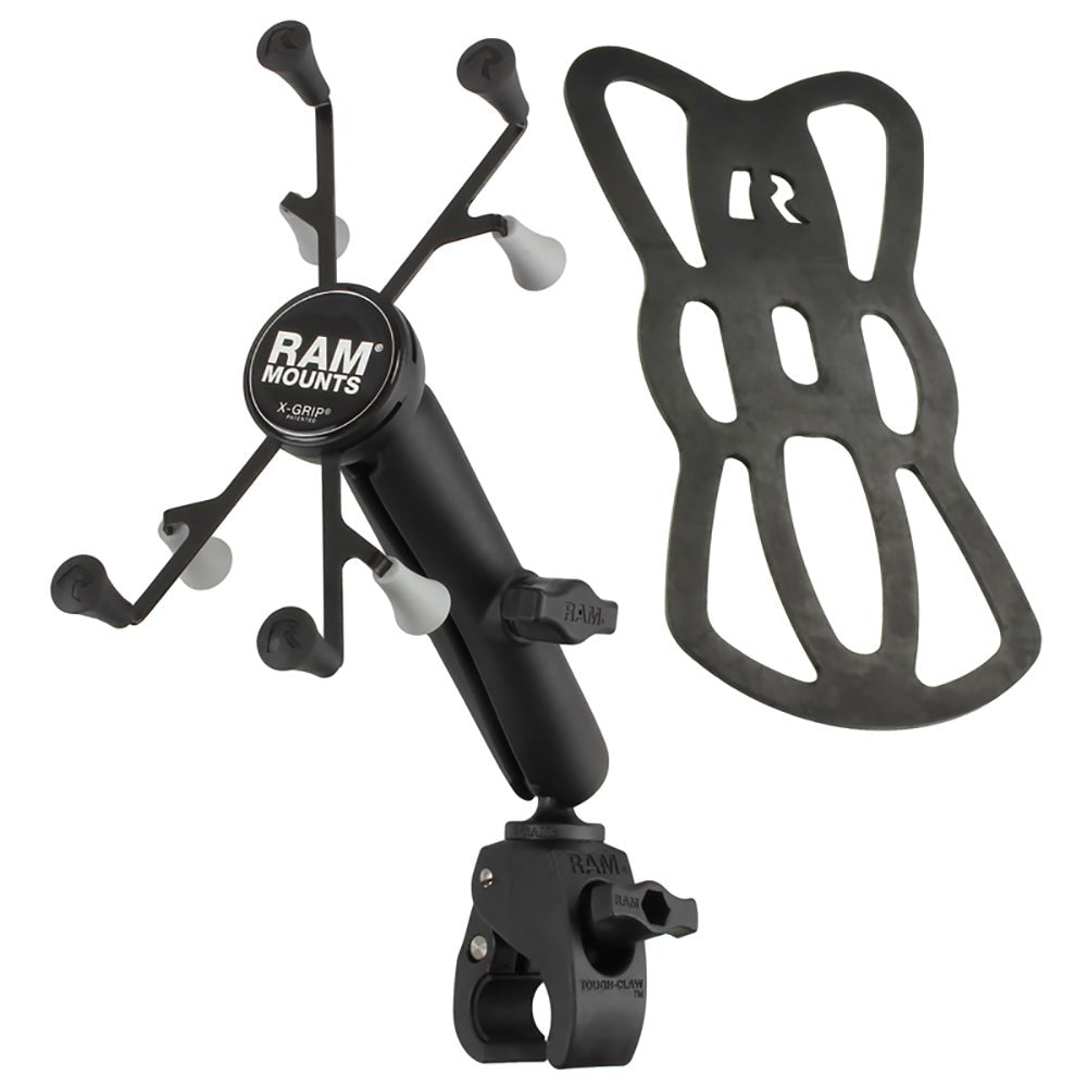 RAM Mount Tough-Claw Base w/Long Double Socket Arm & Universal X-Grip Cradle w/1" Ball f/7" Tablets [RAM-B-400-C-UN8U] - Houseboatparts.com