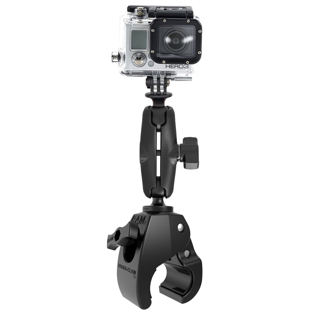 RAM Mount Medium Tough-Claw Mount w/Custom GoPro Hero Adapter [RAP-B-404-GOP1U] - Houseboatparts.com