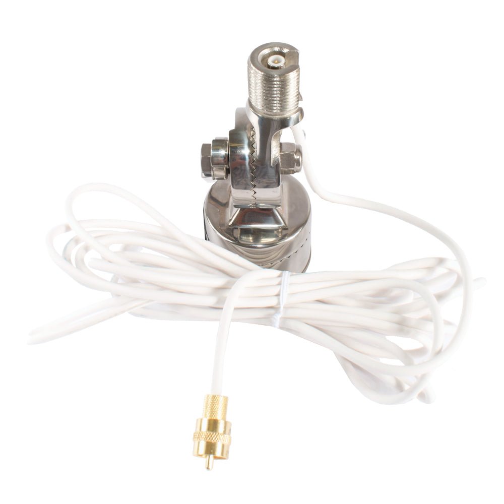 Shakespeare Quick Connect SS Rail Mount w/Cable f/Quick Connect Antenna [QCM - SR] - Houseboatparts.com