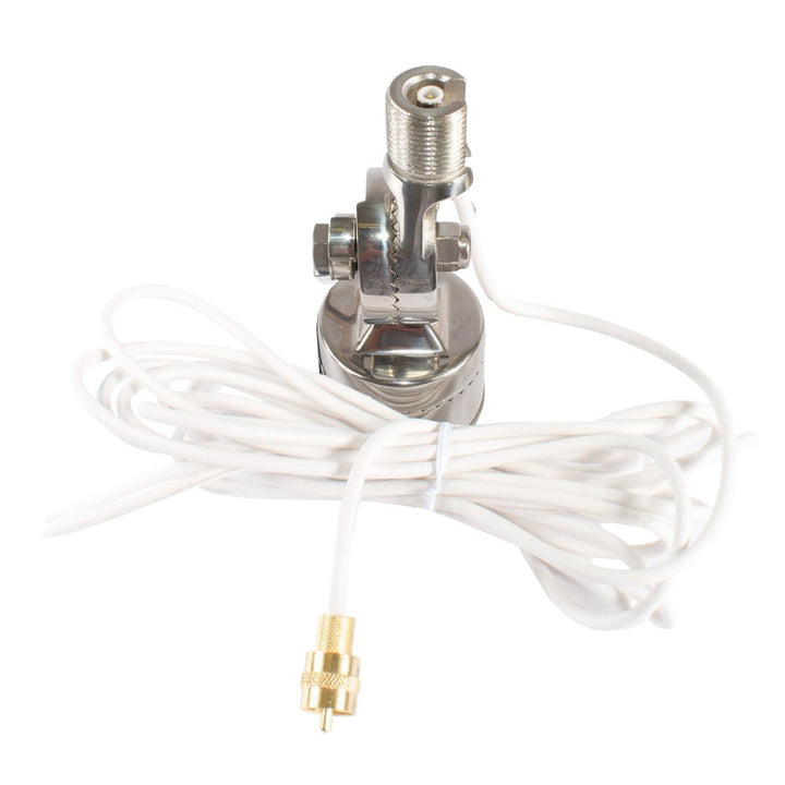 Shakespeare Quick Connect SS Rail Mount w/Cable f/Quick Connect Antenna [QCM - SR] - Houseboatparts.com
