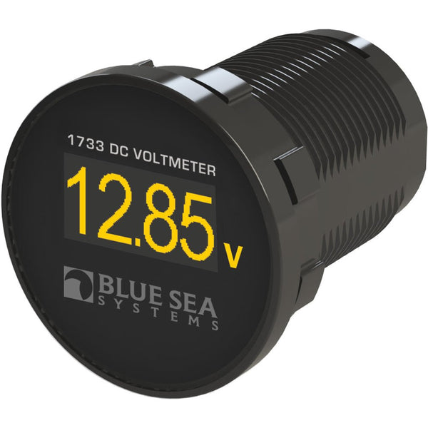 Blue Sea 1733 Mini OLED DC Voltmeter [1733] - Houseboatparts.com