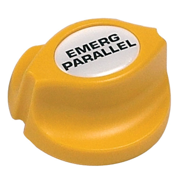 BEP Emergency Parallel Battery Knob - Yellow - Easy Fit [701-KEY-EP] - Houseboatparts.com