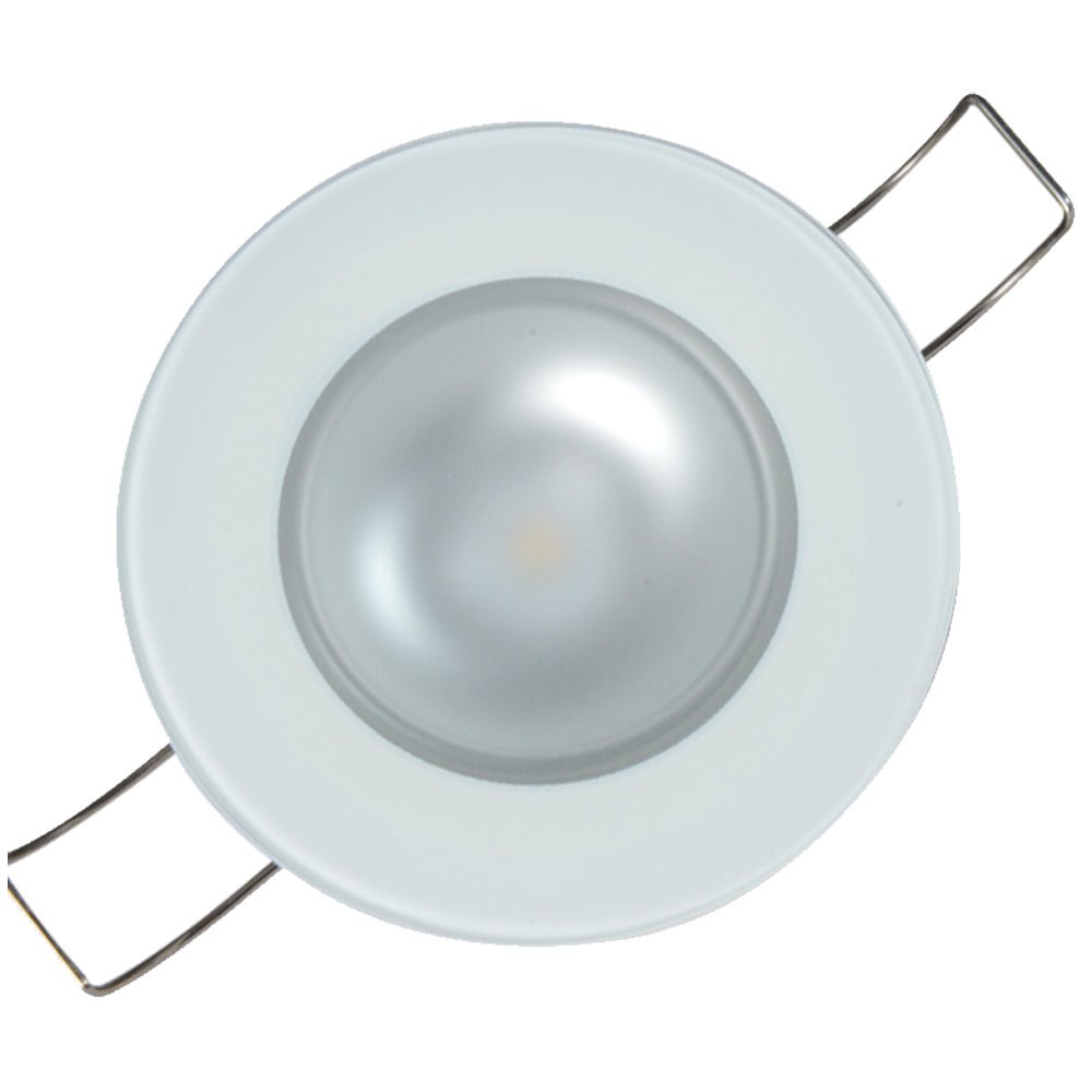 Lumitec Mirage Flush Mount Down Light Spectrum RGBW - Glass Bezel [113197] - Houseboatparts.com