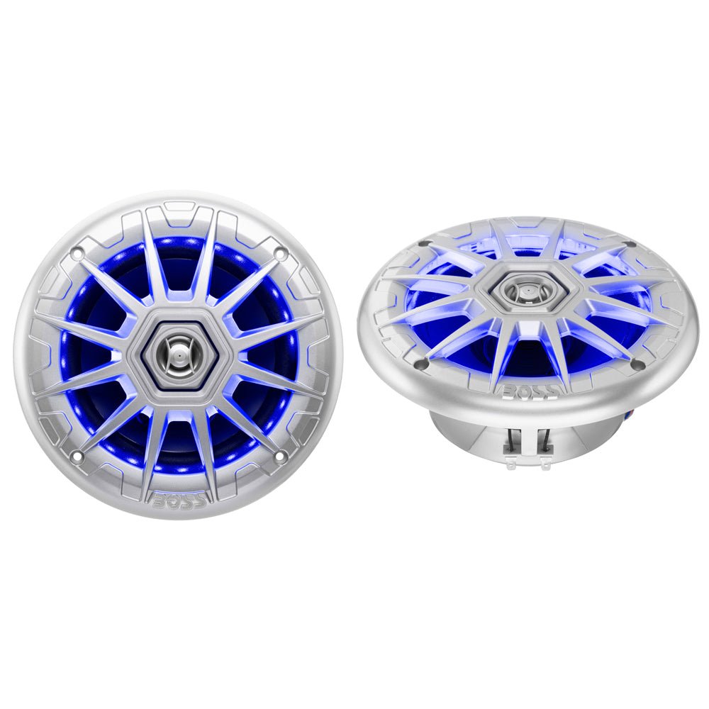 Boss Audio 6.5" MRGB65S Speakers w/RGB Lighting - Silver - 200W [MRGB65S] - Houseboatparts.com