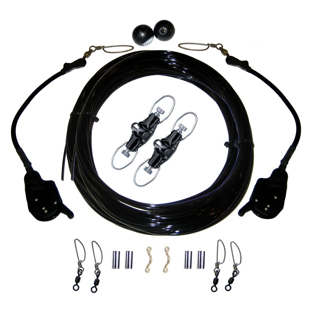 Rupp Single Rigging Kit W/Lok-Ups & Nok-Outs - 160' Black Mono [CA-0172-MO] - Houseboatparts.com
