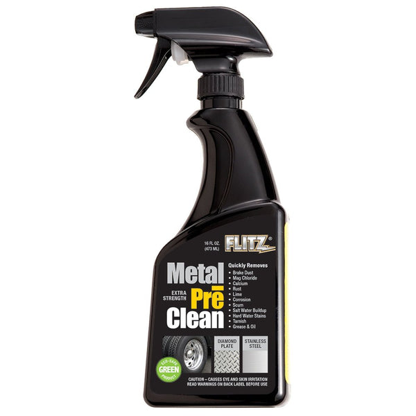 Flitz Metal Pre-Clean - All Metals Icluding Stainless Steel - 16oz Spray Bottle [AL 01706] - Houseboatparts.com