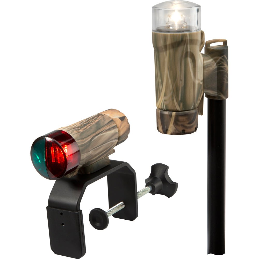 Attwood Clamp-On Portable LED Light Kit - RealTree Max-4 Camo [14191-7] - Houseboatparts.com