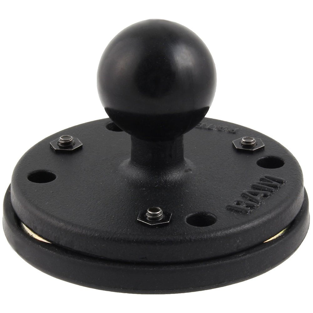 RAM Mount Triple Magnetic 2.5" Round Base w/1" Ball [RAM-B-202-339U] - Houseboatparts.com