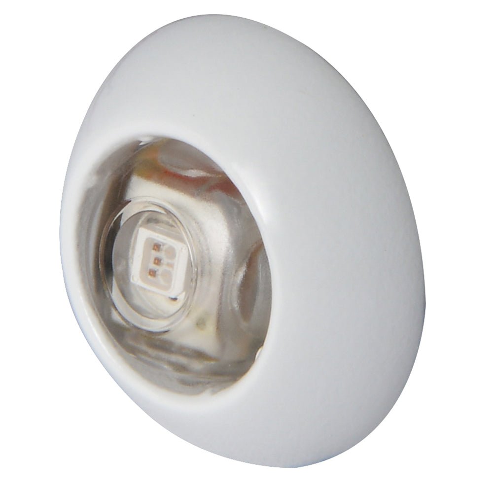 Lumitec Exuma Courtesy Light - White Housing - Blue Light [101053] - Houseboatparts.com