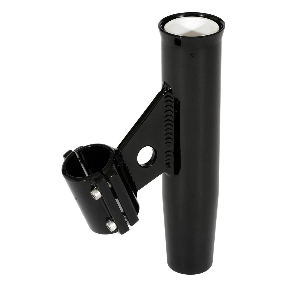 Lee's Clamp-On Rod Holder - Black Aluminum - Vertical Mount - Fits 1.050 O.D. Pipe [RA5001BK] - Houseboatparts.com