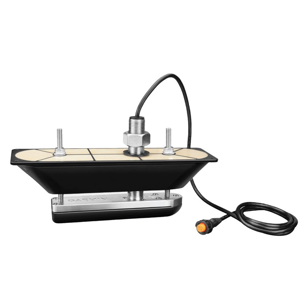 Garmin GT30-TH SS Thru-Hull DownVu/SideVu Scanning Transducer w/Temp f/Hull Deadrises Less Than 5 [010-01961-10] - Houseboatparts.com