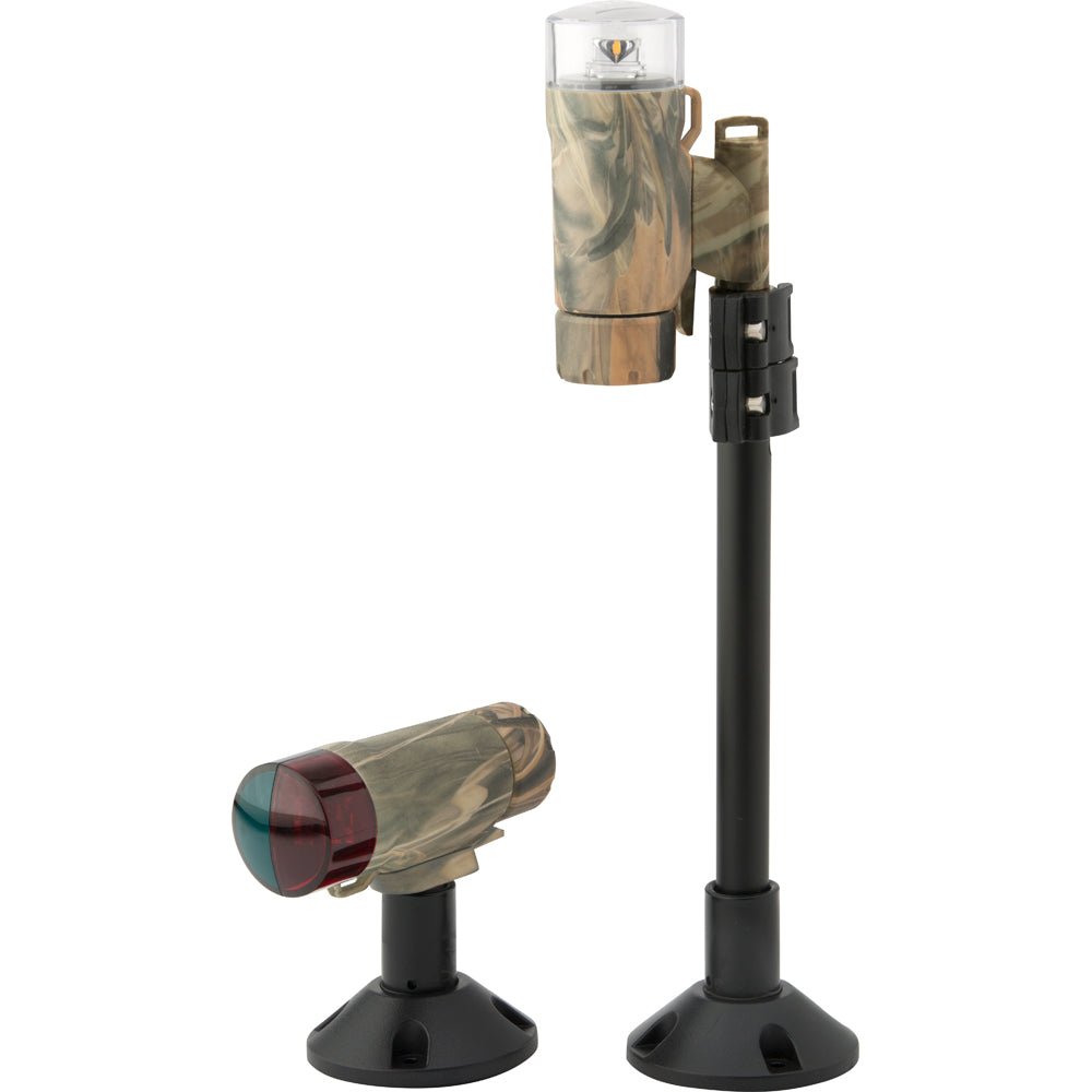 Attwood PaddleSport Portable Navigation Light Kit - Screw Down or Adhesive Pad - RealTree Max-4 Camo [14193-7] - Houseboatparts.com