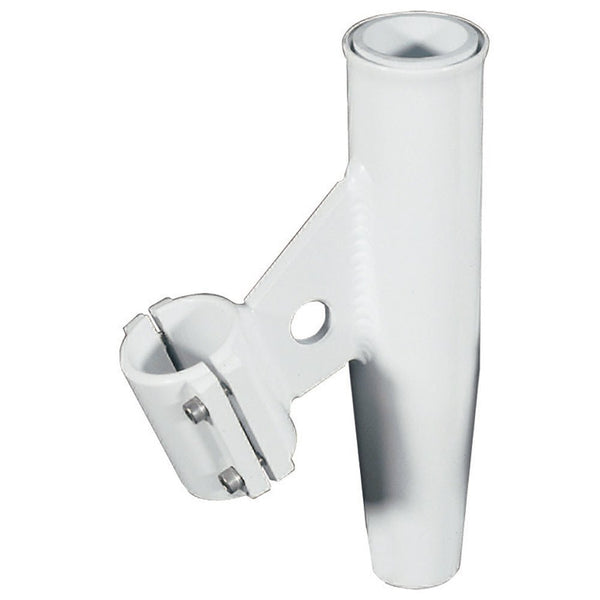Lee's Clamp-On Rod Holder - White Aluminum - Vertical Mount - Fits 1.900" O.D. Pipe [RA5004WH] - Houseboatparts.com