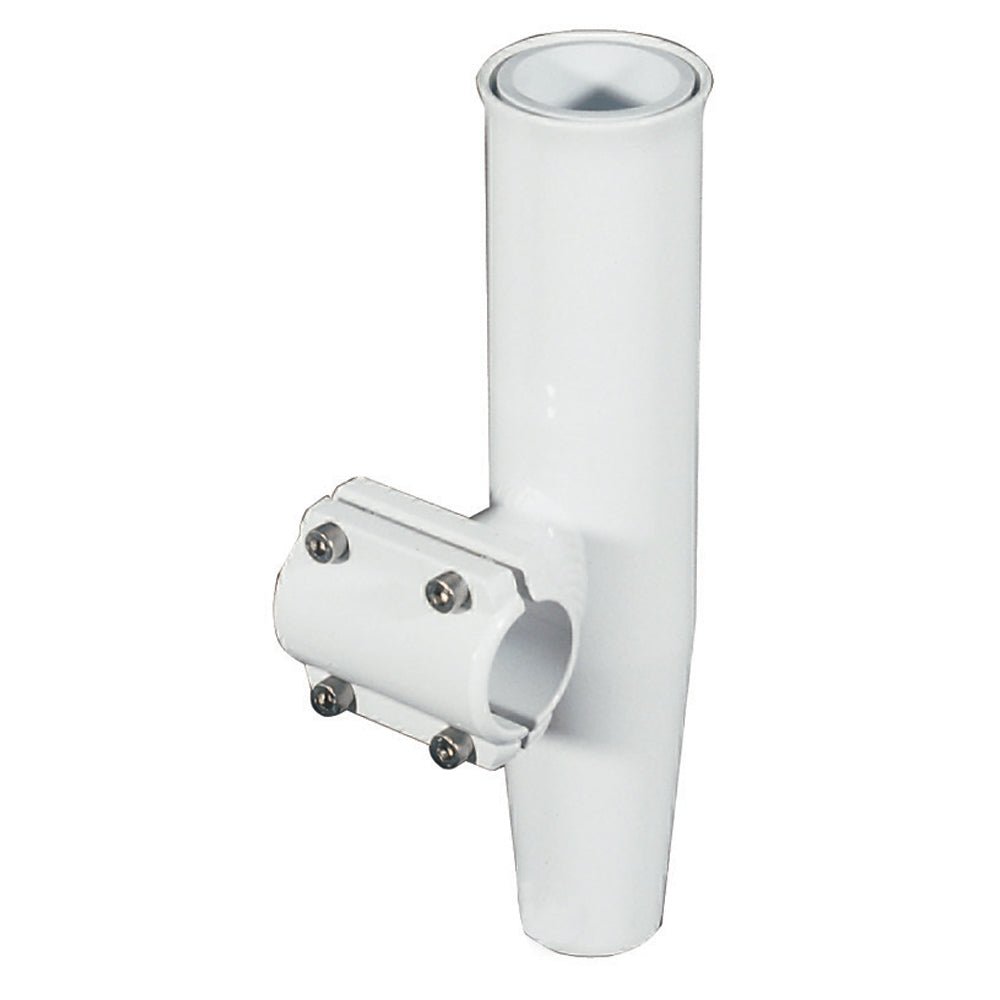 Lee's Clamp-On Rod Holder - White Aluminum - Horizontal Mount - Fits 1.660" O.D. Pipe [RA5203WH] - Houseboatparts.com