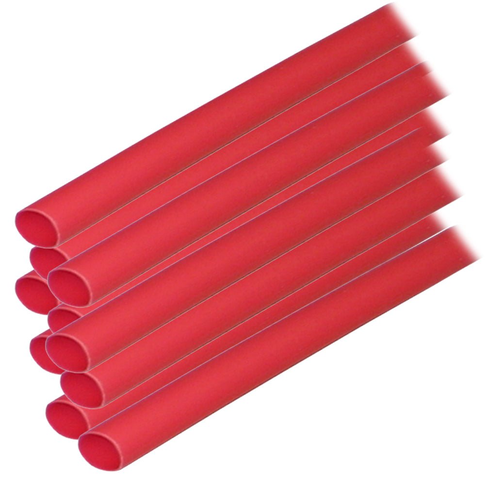 Ancor Adhesive Lined Heat Shrink Tubing (ALT) - 1/4" x 6" - 10-Pack - Red [303606] - Houseboatparts.com